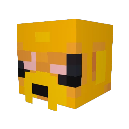 StinkyyMC Minecraft avatar head, 3D render
