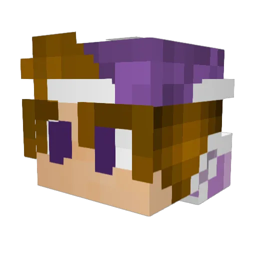 Stinsonyu Minecraft avatar head, 3D render