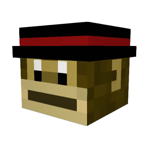 StiplerKun Minecraft avatar head, 3D render