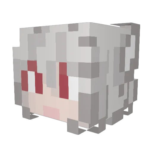 Stirven Minecraft avatar head, 3D render