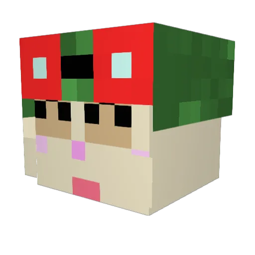 Stitch626Blocki Minecraft avatar head, 3D render