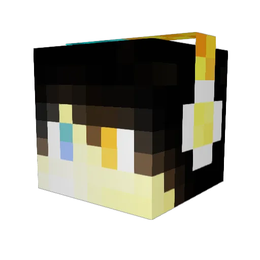 Stitch8701 Minecraft avatar head, 3D render