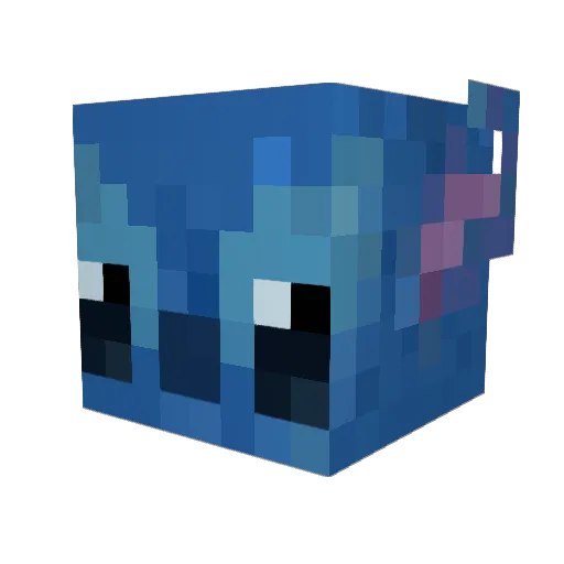 Stitch_h Minecraft avatar head, 3D render