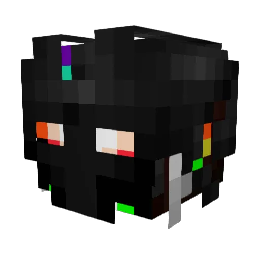 Stitchroc Minecraft avatar head, 3D render