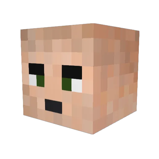Stiv1202 Minecraft avatar head, 3D render