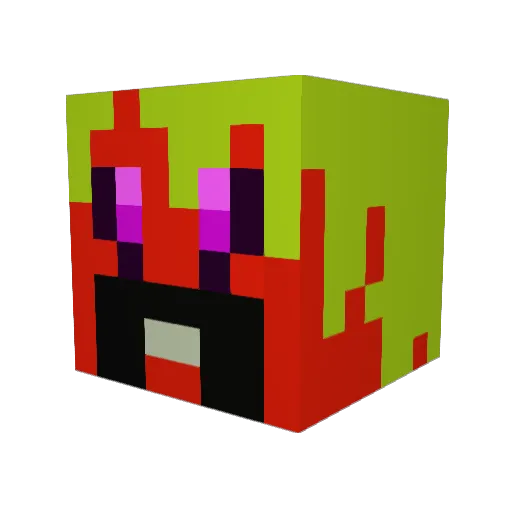 StivenB Minecraft avatar head, 3D render