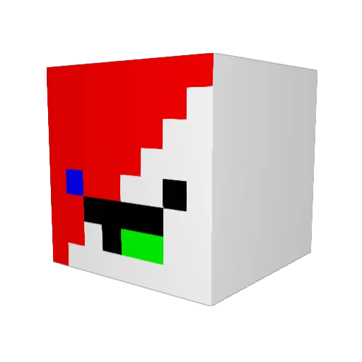 Stivers_ Minecraft avatar head, 3D render