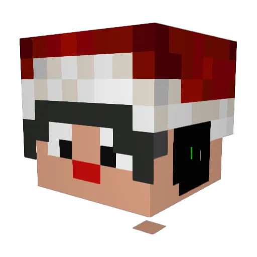 StivexYT Minecraft avatar head, 3D render