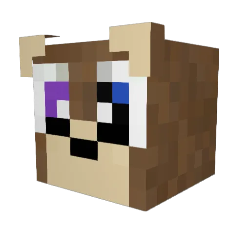 Stiward3 Minecraft avatar head, 3D render
