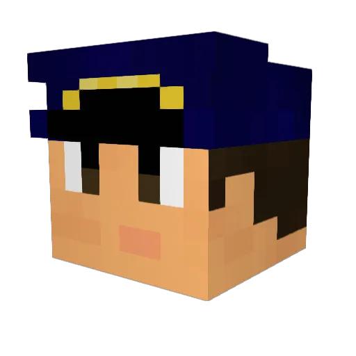 StiwolekPL Minecraft avatar head, 3D render