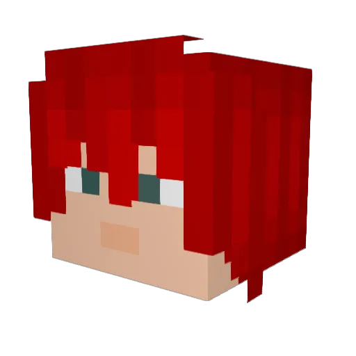 Stixuru Minecraft avatar head, 3D render