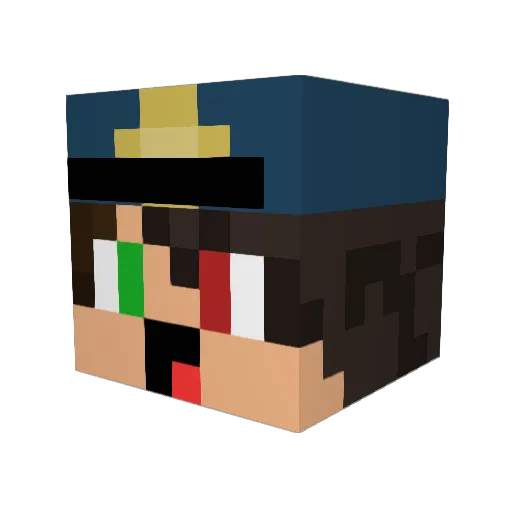 Stjp6 Minecraft avatar head, 3D render