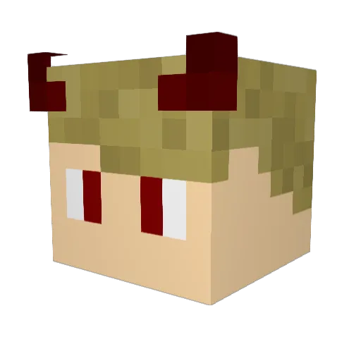 StlnSteel Minecraft avatar head, 3D render