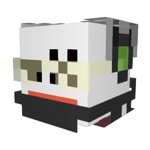 StoWar Minecraft avatar head, 3D render