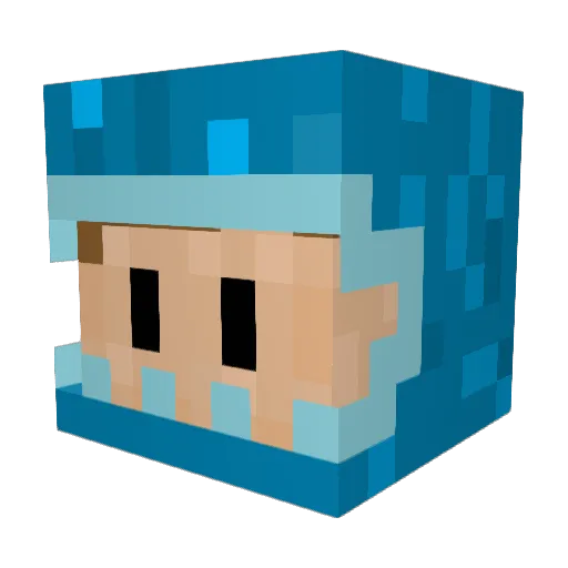 Stoani Minecraft avatar head, 3D render