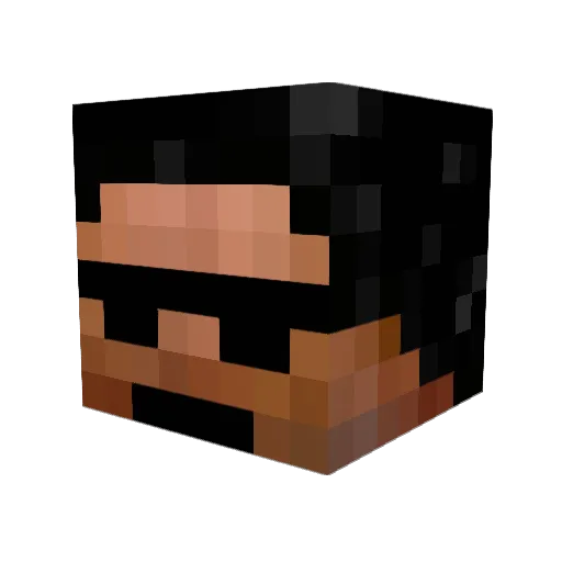 StockDaddy Minecraft avatar head, 3D render
