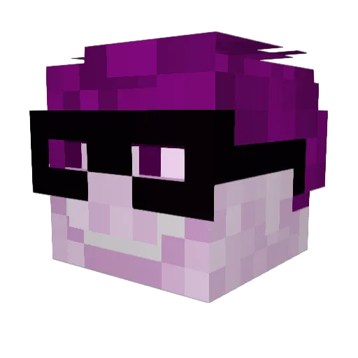 Stockhold Minecraft avatar head, 3D render