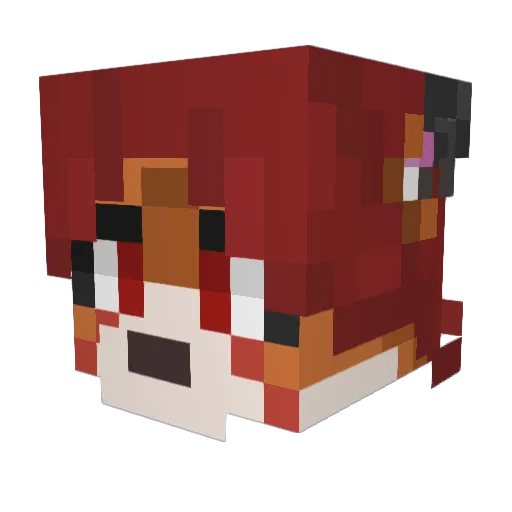 Stodio Minecraft avatar head, 3D render