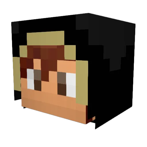 Stodka Minecraft avatar head, 3D render