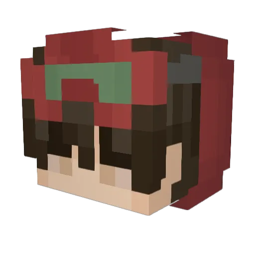 Stoefan Minecraft avatar head, 3D render