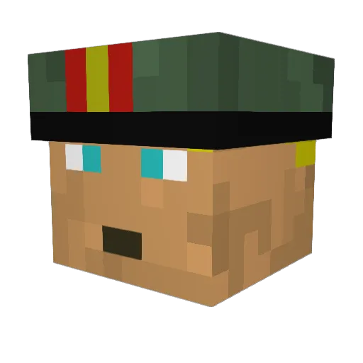 Stoeger1997 Minecraft avatar head, 3D render