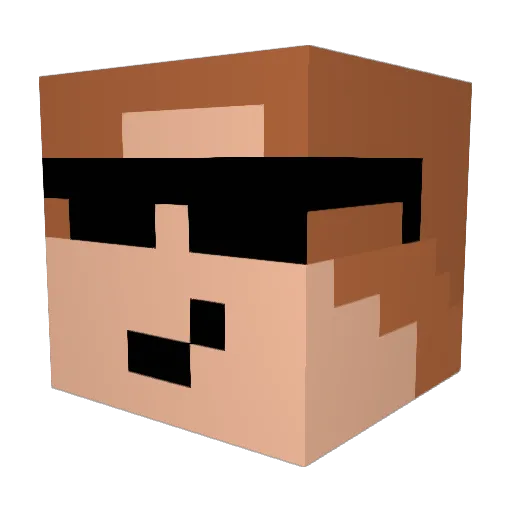 StoereJustin2003 Minecraft avatar head, 3D render