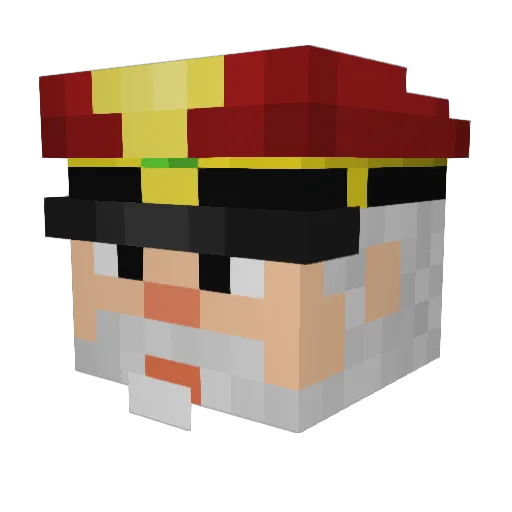 Stoffens Minecraft avatar head, 3D render
