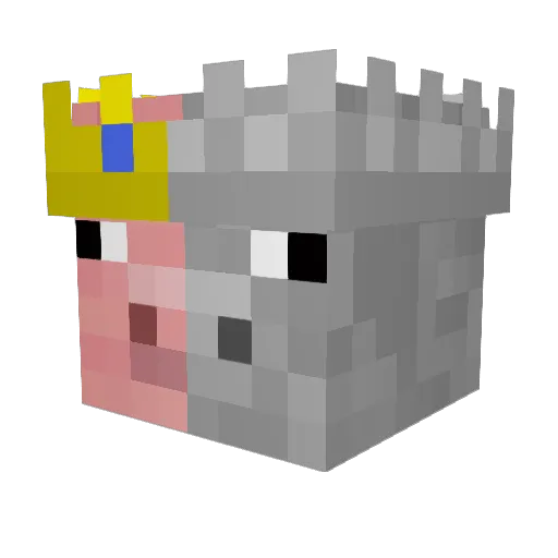 Stoffigamer Minecraft avatar head, 3D render