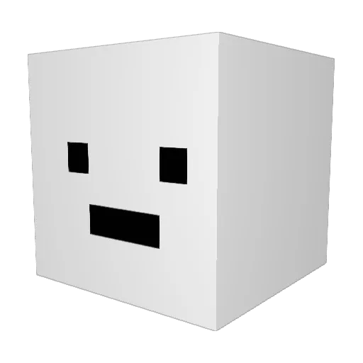 Stofklomp Minecraft avatar head, 3D render