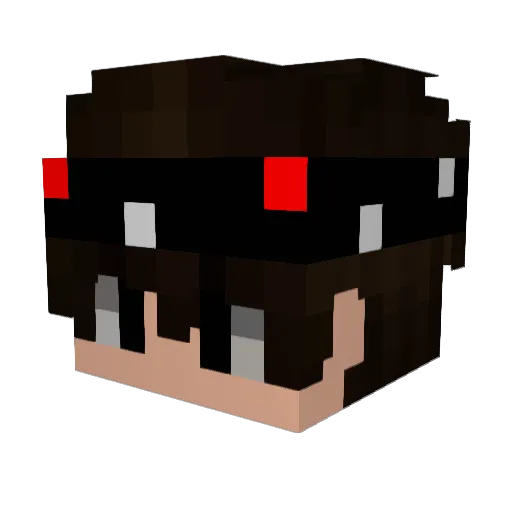 Stogax Minecraft avatar head, 3D render
