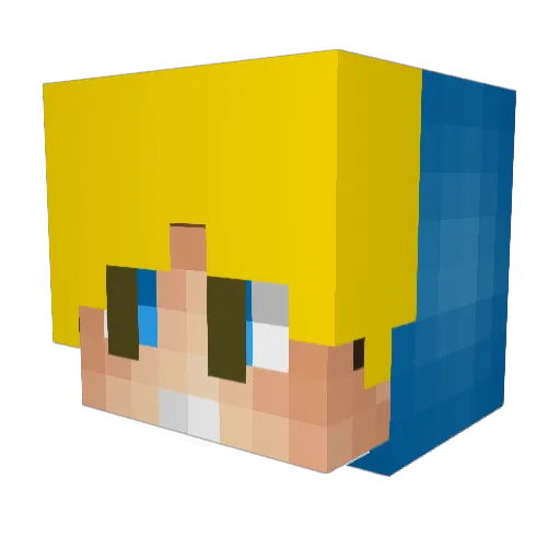 StoicHound Minecraft avatar head, 3D render