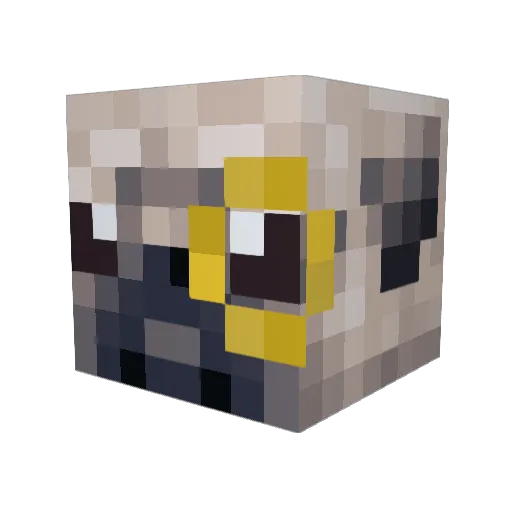 StoicalBrush120 Minecraft avatar head, 3D render