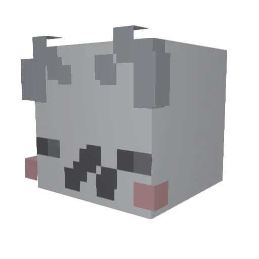StokCity Minecraft avatar head, 3D render