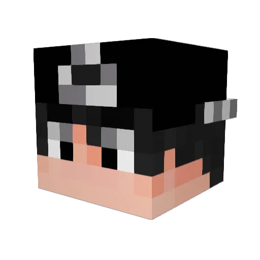 Stokele Minecraft avatar head, 3D render