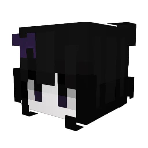 StolasUwU Minecraft avatar head, 3D render