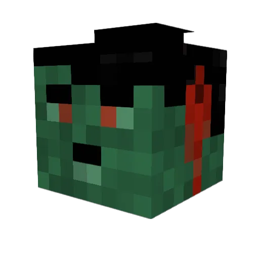 Stolik4 Minecraft avatar head, 3D render