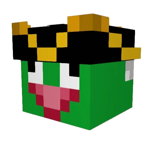 Stolrow Minecraft avatar head, 3D render