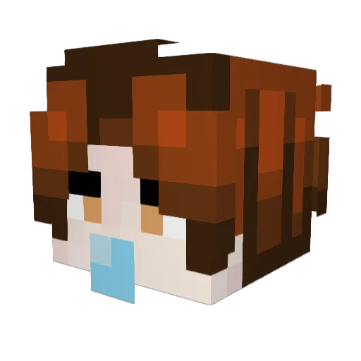 Stomno Minecraft avatar head, 3D render