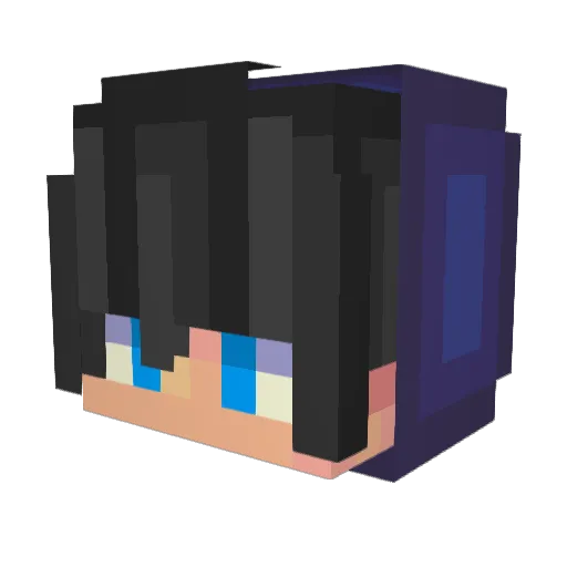 Stone100 Minecraft avatar head, 3D render
