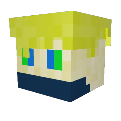 Stone249 Minecraft avatar head, 3D render