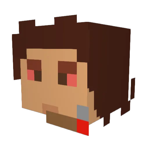 Stone4206969 Minecraft avatar head, 3D render