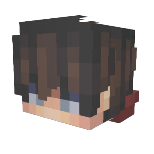 StoneDogg Minecraft avatar head, 3D render