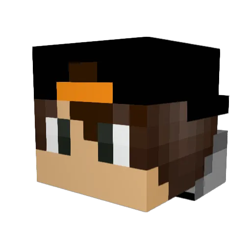 StoneDragons Minecraft avatar head, 3D render