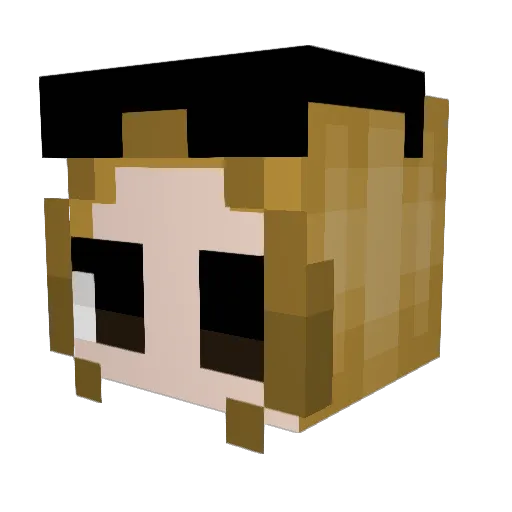 StoneFrost Minecraft avatar head, 3D render
