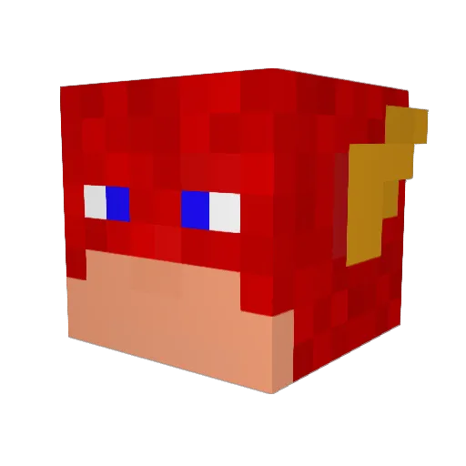 StoneGeneral Minecraft avatar head, 3D render