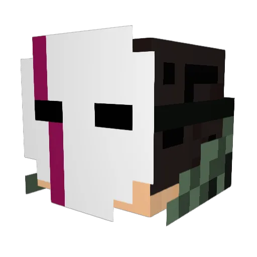 StoneHedge2K Minecraft avatar head, 3D render
