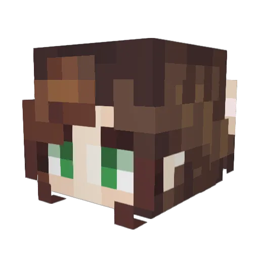StoneLokke Minecraft avatar head, 3D render