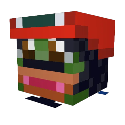 StoneManMax Minecraft avatar head, 3D render