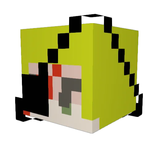 StonePanda11 Minecraft avatar head, 3D render