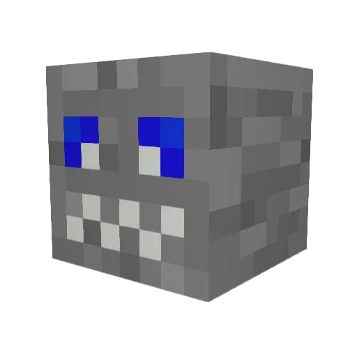 StonePixels Minecraft avatar head, 3D render